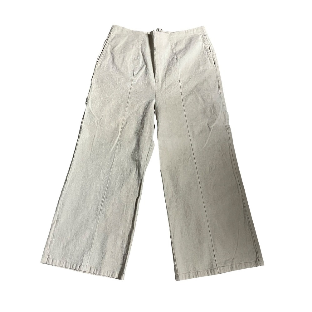 ASTR The Label Womens Culottes Wide Leg High Waisted Beige ACP7066 Size L